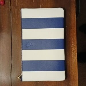 OTG Twenty Four Seven Blue and White Stripe #5 Clutch/Pouch